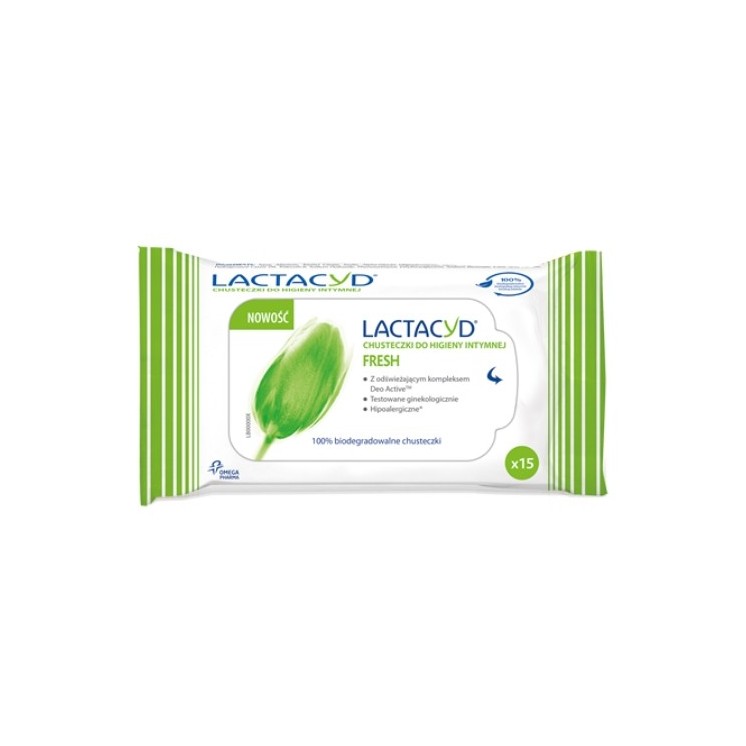 Lactacyd Fresh Intimate hygiene wipes 15 pieces