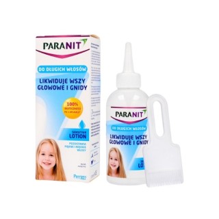 Paranit Sensitive Lotion elimineert luizen en neten op lang haar 150 ml