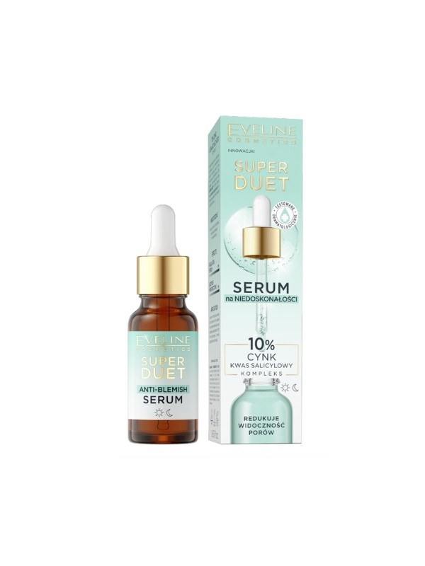 Eveline Super Duet Serum gegen Unreinheiten, Salicylsäure 10 % und Zink 18 ml