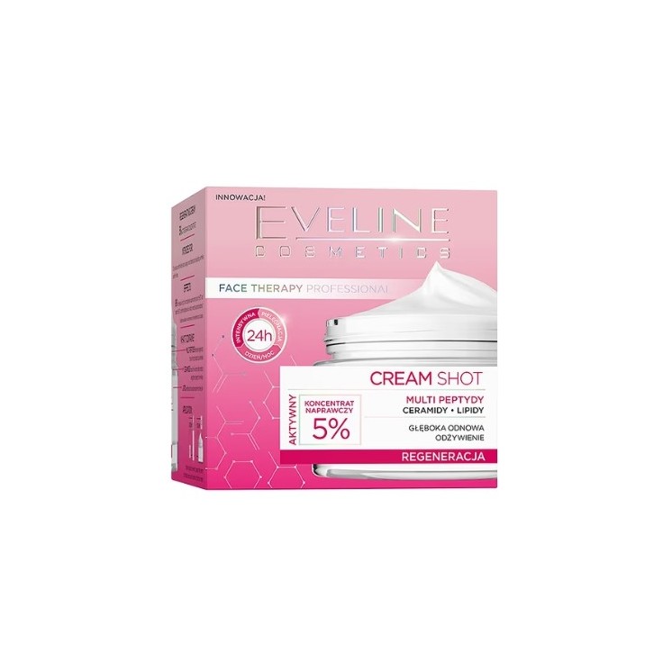 Eveline Cream Shot regenerating face cream 5 % Repair concentrate 50 ml