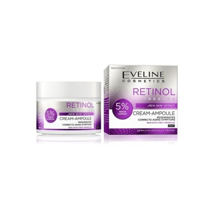 Eveline Retinol Therapy "New Skin" Effect Regenerating face cream ampoule 50 ml