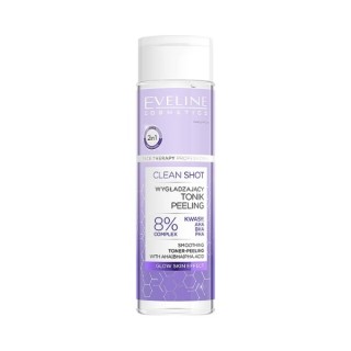 Eveline Clean Shot smoothing Tonic- peeling 8% acid complex 200 ml