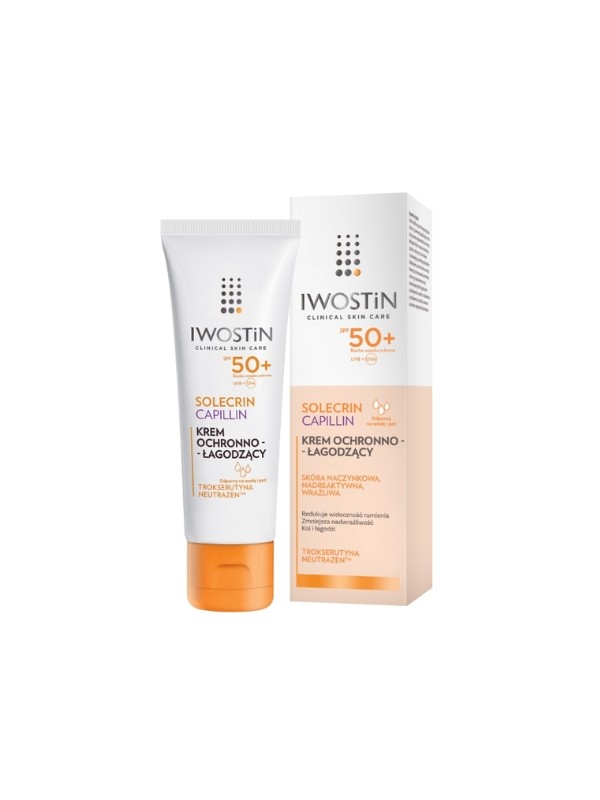 Iwostin Solecrin Capillin schützende und beruhigende Gesichtscreme SPF50 50 ml