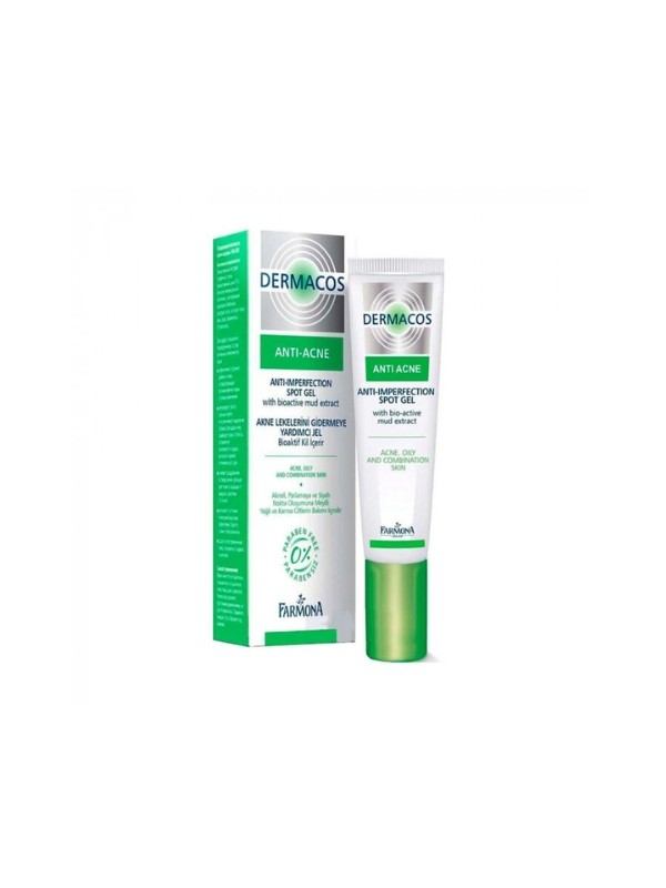 Farmona Dermacos Anti Acne vlekgel voor imperfecties met bioactief modderextract 15 ml