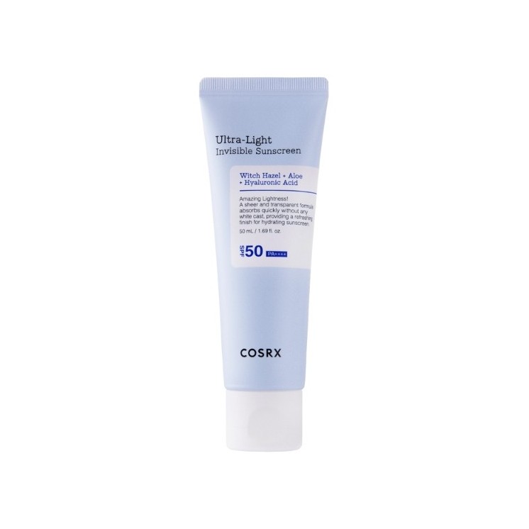 COSRX Ultra Light Invisible Sunscreen SPF50 +/PA++++ Leichte Feuchtigkeitscreme mit Sonnenfilter 50 ml