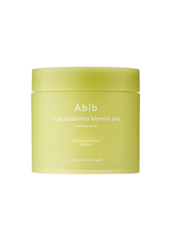 Abib Yuja Probiotics Blemish Pad Vitaliserende Touch Illuminating Gezichtspads 140 ml