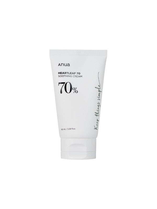 Anua Heartleaf 70% Soothing Cream Beruhigende Gesichtscreme mit Rosenblatt 100 ml