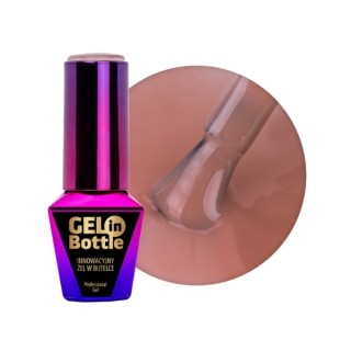 MollyLac Gel in bottle Nagelgel in flesje met multifunctioneel penseel Tan Line 10 g