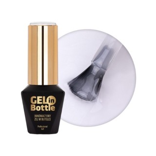 MollyLac Gel in bottle Nagelgel in flesje met multifunctioneel penseel White Angel 10 g