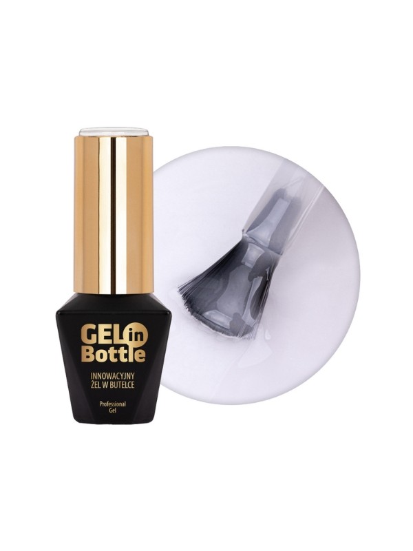 MollyLac Gel in bottle Nagelgel in flesje met multifunctioneel penseel White Angel 10 g