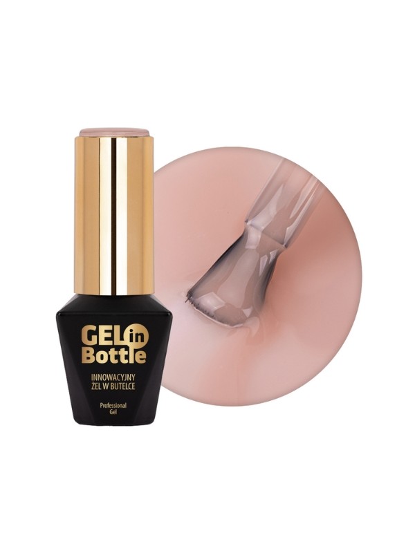 MollyLac Gel in bottle Nagelgel in flesje met Jasmine multifunctioneel penseel 10 g