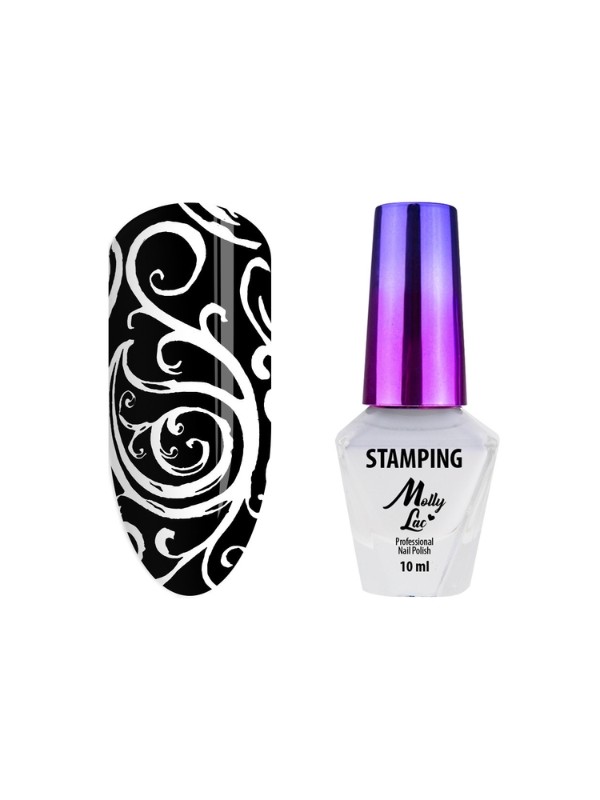 MollyLac Stamping and Stamping Varnish No. 1 White 10 ml