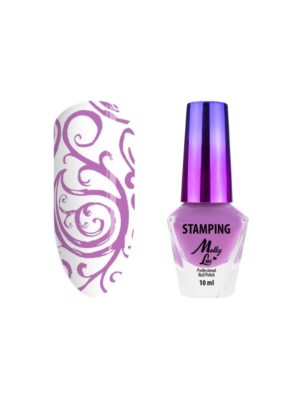 MollyLac Stamping and Stamping Varnish No. 6 Pink 10 ml