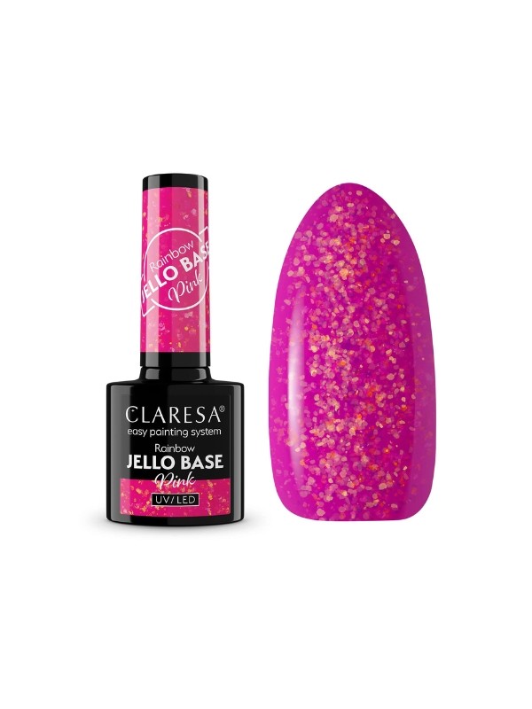 Claresa Hybrid Nail Base Rainbow Jello Base 5 Pink