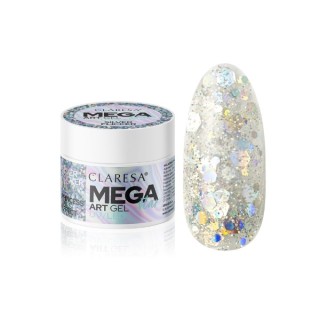 Claresa MEGASTAR SILVER FLICKER Dekorationsgel 10 g