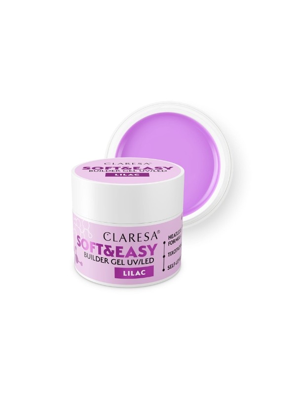 Claresa Soft & Easy Nail Builder Gel Lilac 45 g