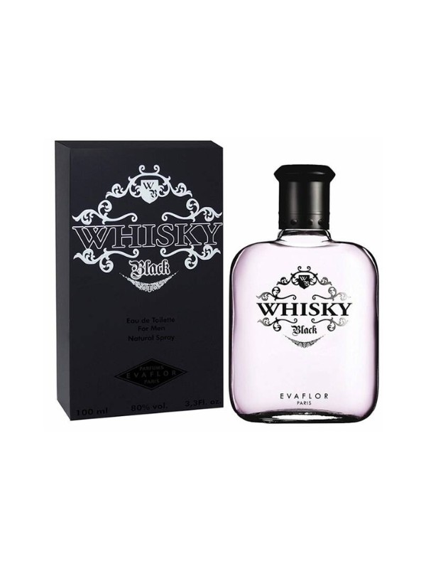 Evaflor Whiskey Man Black Eau de Toilette voor Mannen 100 ml