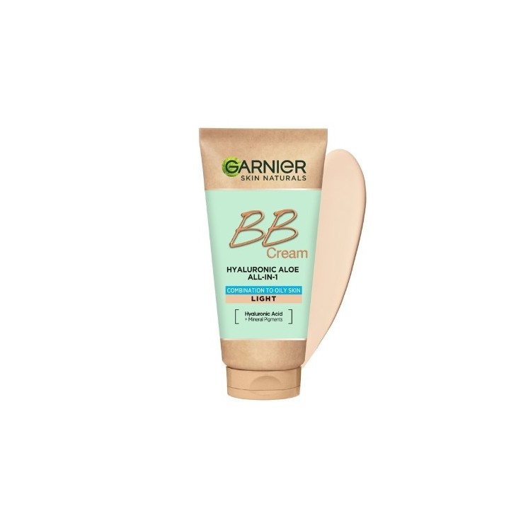 Garnier Hyaluronic Aloe All-In-1 BB Cream Moisturizing BB Cream for Combination and Oily Skin Light 50 ml