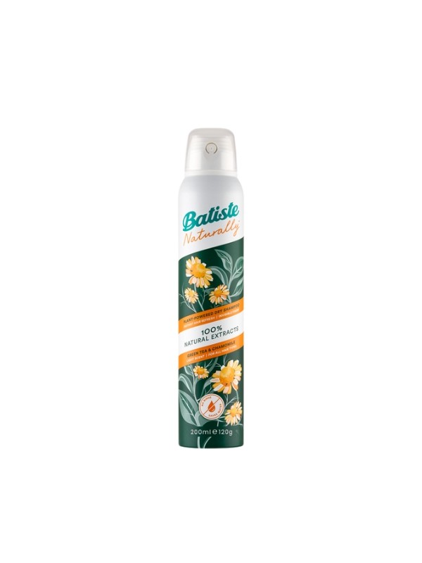 Batiste Naturally Green Tea & Chamomile Trockenshampoo für schnell fettiges Haar 200 ml