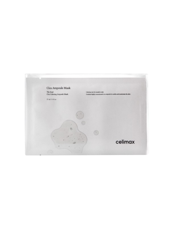 Celimax The Real Cica Calming Mask Sheet Mask with Centella Asiatica Extract 5 x 27 ml