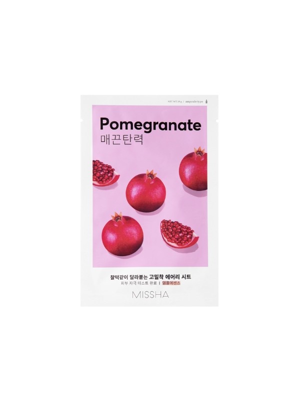 Missha Airy Fit Sheet Mask Pomegranate Verstevigend Sheet Mask 19 g