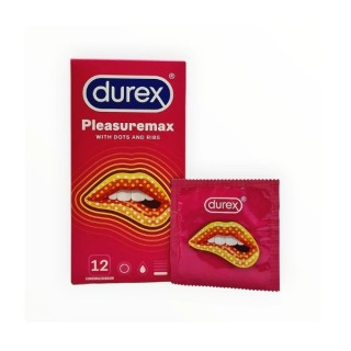 Durex Max Pleasure Ribbed Condoms 12 pcs