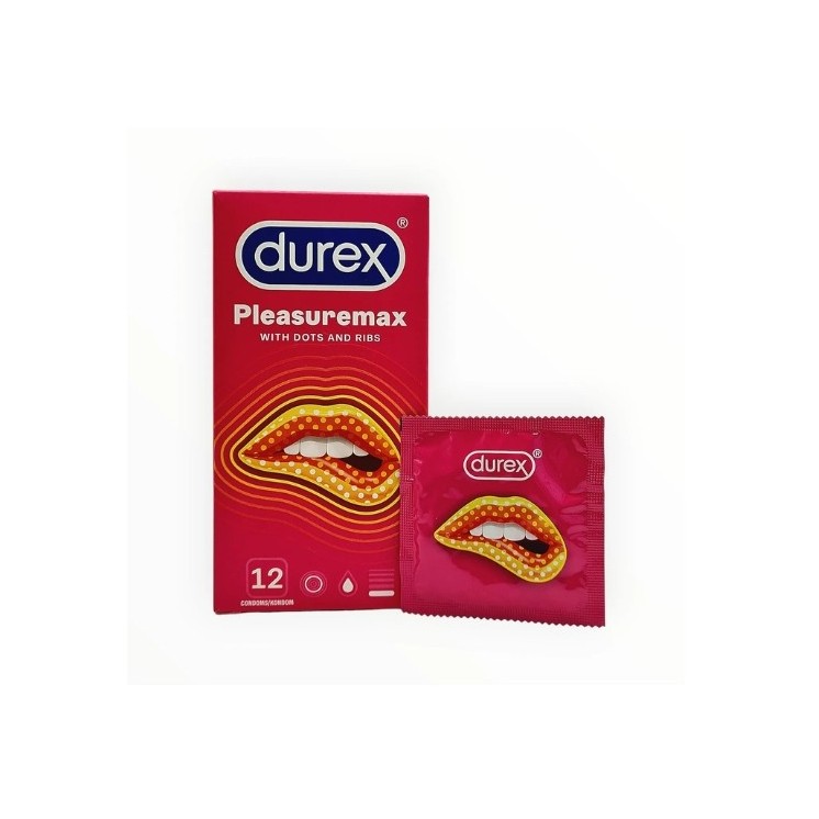 Durex Max Pleasure Ribbed Condoms 12 pcs