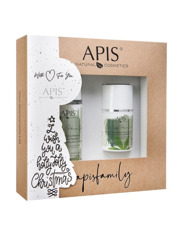 Apis Cannabis Christmas Set Facial cleansing foam 150 ml + Soothing and regenerating cream 50 ml