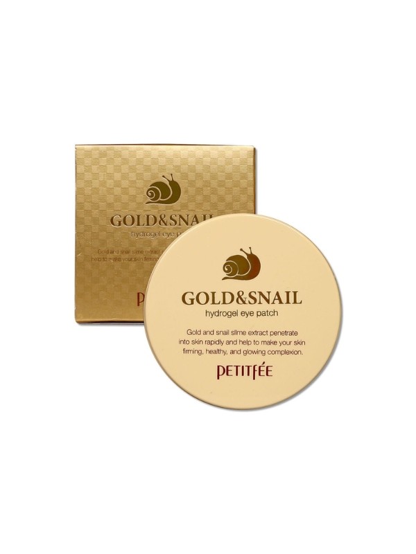 Petitfee Gold & Snail Hydrożelowe płatki pod oczy 60 sztuk