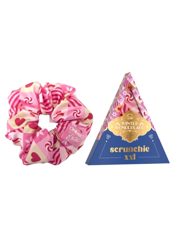 OnlyBio x Wedel Hair in Balance Scrunchie XXL Melkchocolade Aardbei