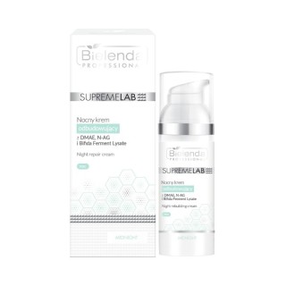 Bielenda Professional SUPREMELAB Nachtaufbaucreme mit DMAE, N-AG, Bifida Ferment Lysate 30 ml