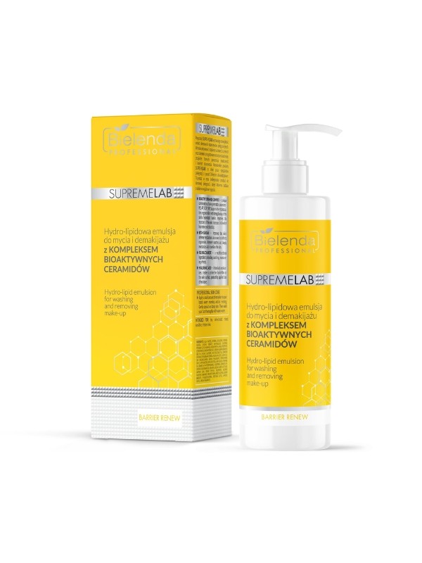 Bielenda Professional SUPREMELAB Hydro - Lipidemulsion zum Waschen und Abschminken mit einem KOMPLEX BIOAKTIVER CERAMIDE 200 ml