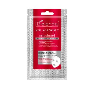 Bielenda Collagen Youth Stimulator Endo-Lifting und revitalisierende Anti-Falten-Blattmaske 1 Stück