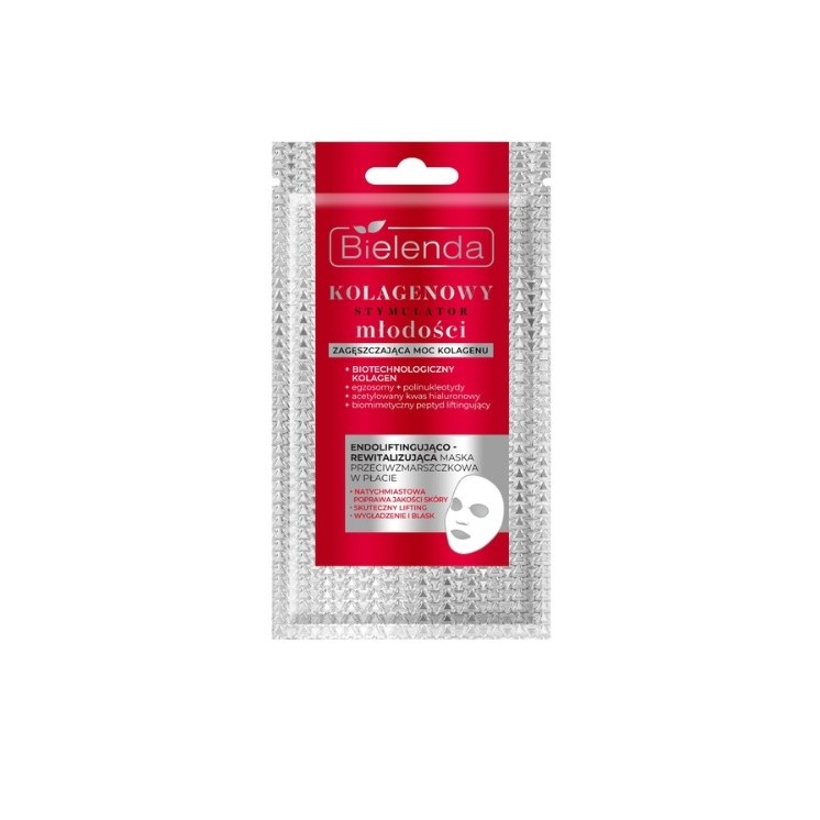 Bielenda Collagen Youth Stimulator Endolifting and revitalizing anti-wrinkle sheet mask 1 piece