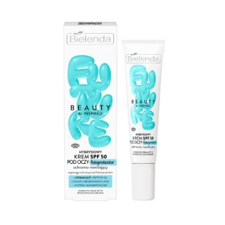 Bielenda FUTURE BEAUTY Hybrid-Creme – Lichtschutz unter den Augen, SPF 50, schützend und feuchtigkeitsspendend, 15 ml