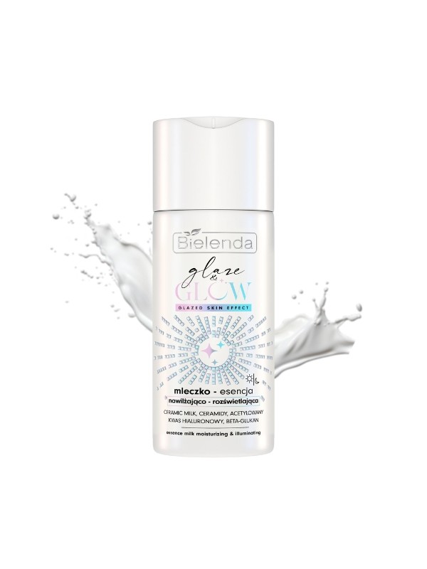 Bielenda Glaze & Glow Milk - hydraterende en verhelderende essentie met glazed skin 120 ml