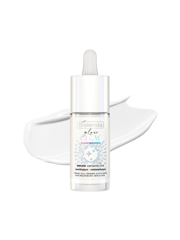 Bielenda Glaze & Glow Ceramic Serum spendet Feuchtigkeit und beleuchtet skin mit glazed Effekt, 30 ml