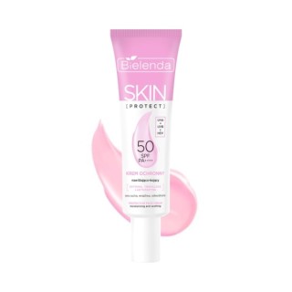 Bielenda SKIN PROTECT Beschermende crème SPF 50 hydraterend en verzachtend PA++++, UVA + UVB + HEV 40 ml