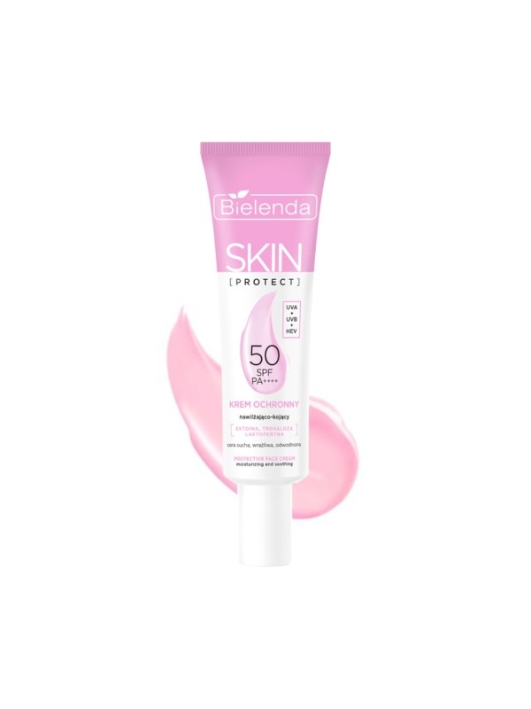 Bielenda SKIN PROTECT Protective cream SPF 50 moisturizing - soothing PA++++, UVA + UVB + HEV 40 ml