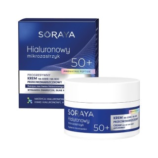 Soraya Hyaluronic Mikroinjektion Progressive Anti-Falten-Creme 50+ für Tag und Nacht, Hyaluronsäure und Nutripeptide 50