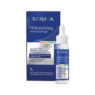 Soraya Hyaluronic micro injection Progressive wrinkle filling serum for day and night, hyaluronic acid and peptide botox -