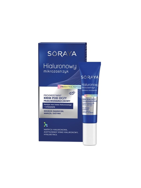 Soraya Hialuronowy mikrozastrzyk Krem pod oczy 15 ml