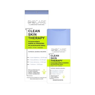 SheCare Clean Skin Therapy Reinigingszuuressence voor het afvegen van de lichaamshuid - halslijn, rug, armen 150 ml