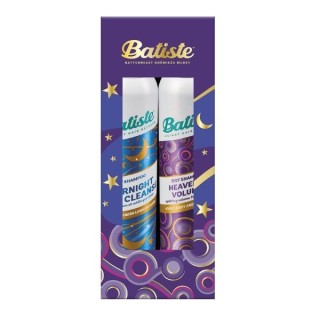 BATISTE Holiday Set Heavenly Volume Dry Shampoo 200 ml + Overnight Light Cleanse 200 ml