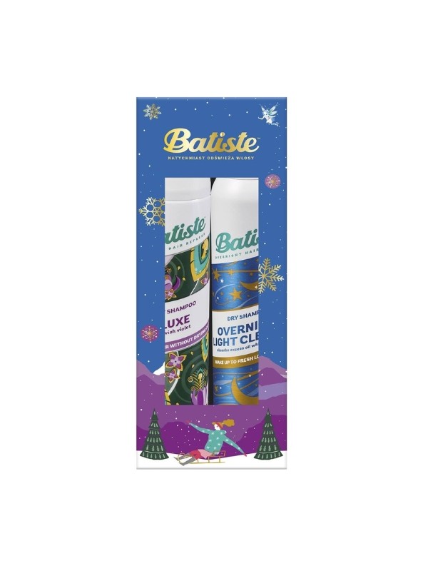 BATISTE Holiday Set Luxe Dry Shampoo 200 ml + Overnight Light Cleanse 200 ml