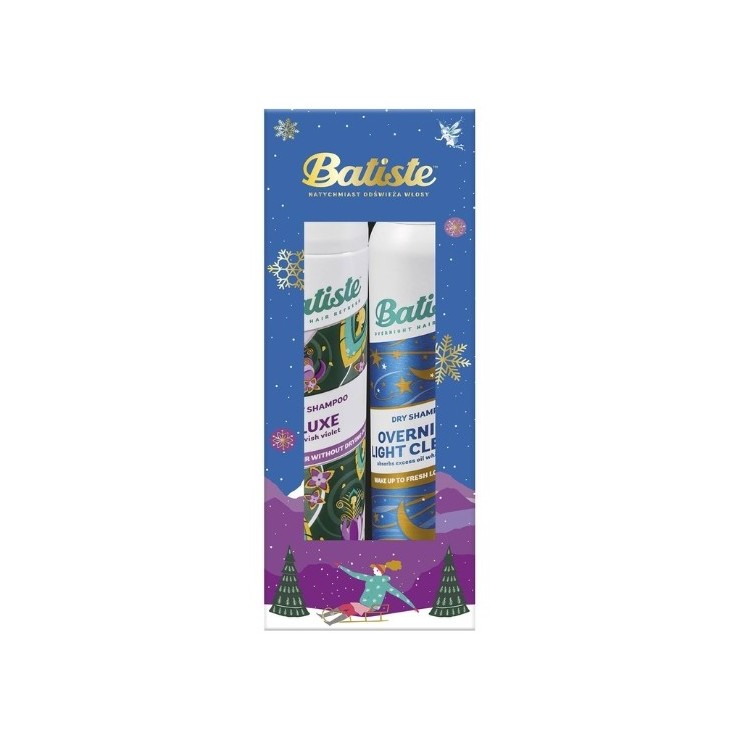 BATISTE Holiday Set Luxe Dry Shampoo 200 ml + Overnight Light Cleanse 200 ml