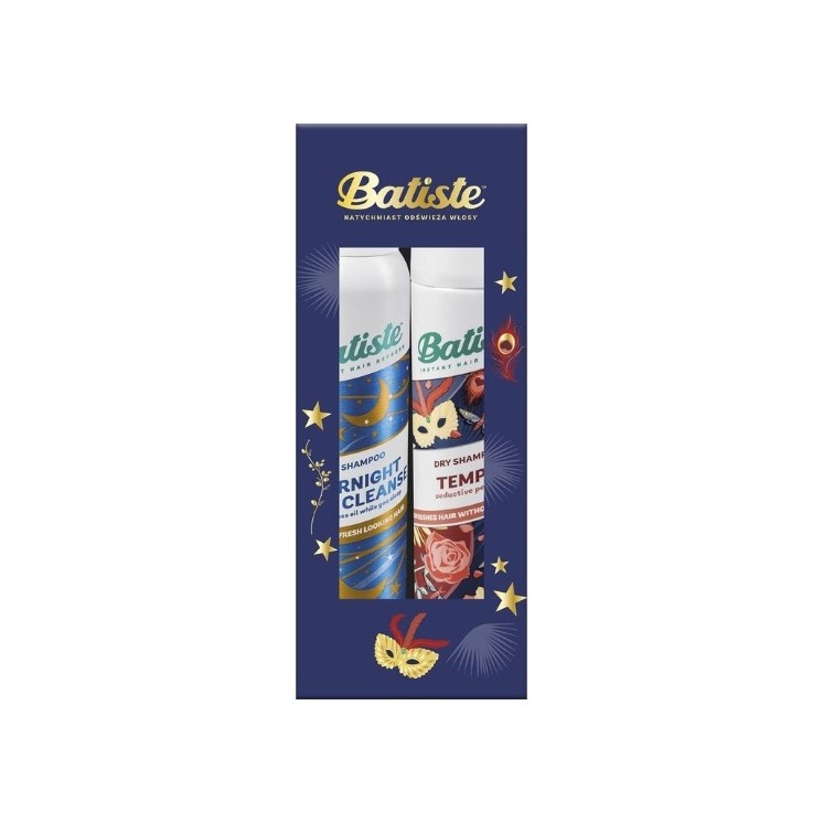 BATISTE Holiday Set Dry Tempt Shampoo 200 ml + Overnight Light Cleanse 200 ml