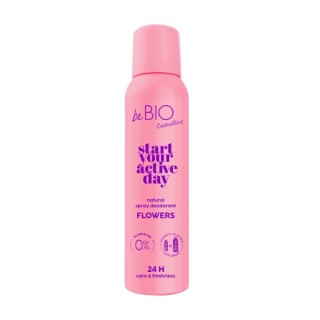 BeBio Beginnen Sie Ihren aktiven Tag. Natürliches Deodorantspray Flowers 125 ml