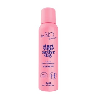 BeBio Start your active day Natural deodorant spray Velvety 125 ml