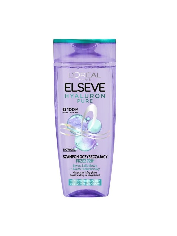 L'oreal Elseve Hyaluron Pure Szampon oczyszczający skórę głowy 400 ml